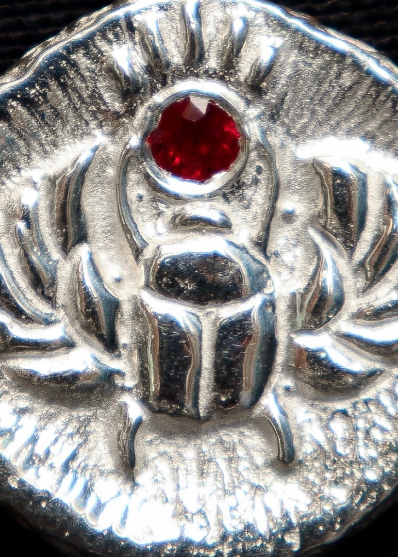 The beetle - silver & ruby