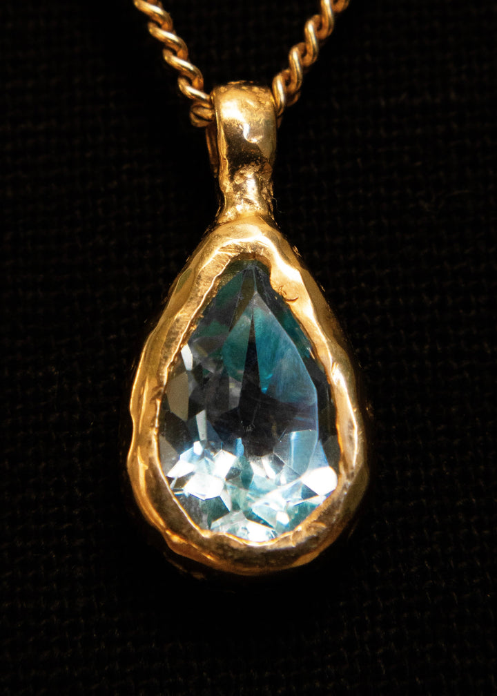 Blue topaz - gold