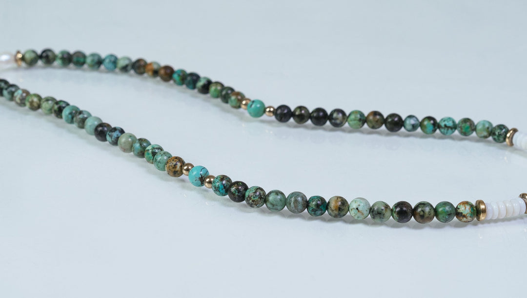 Turquoise & Australian Opal necklace