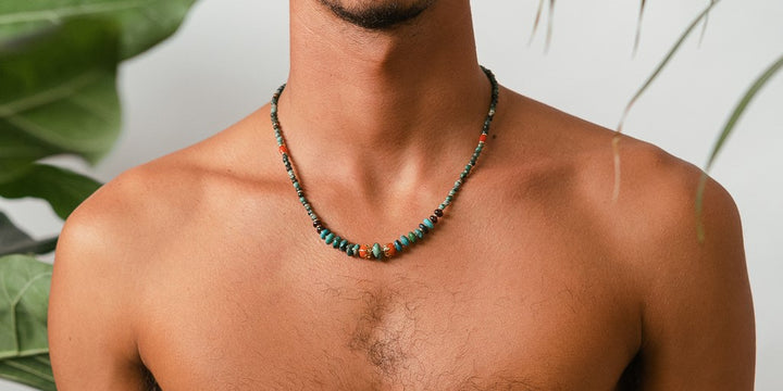 Turquoise & coral Necklace
